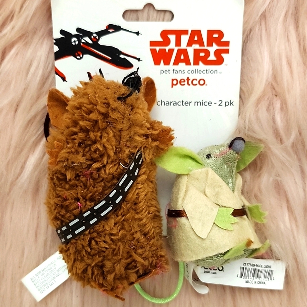Brand New Vintage Y2K Star Wars Catnip Cat Toy-2CT